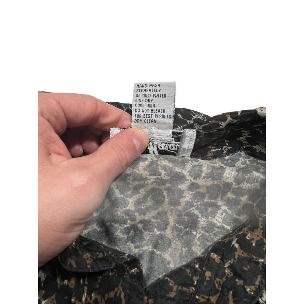 Jeri Marque New York 100% Silk Cheetah Print Women’s Blouse, size M Pre-Loved! - Picture 5 of 8